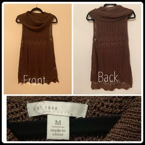 Brown Cato brand Tank. It’s a casual tank for classy event